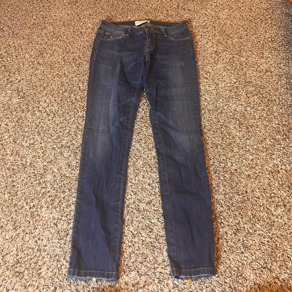 ETIENNE MARCEL Women Blue Denim‎ Skinny Leg Zipper Ankle Jeans Los Angeles Sz 29